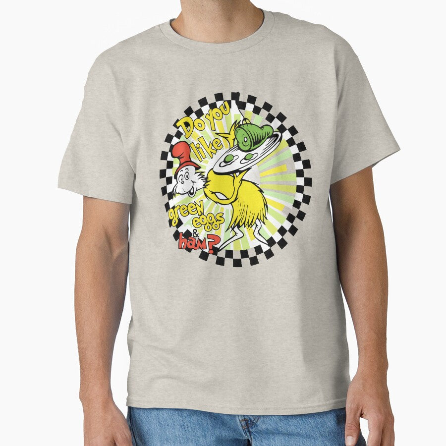 Do You Like Green Eggs Classic T-Shirt – Funny Reading Day Classroom Design by Rhastasnixon Hoodie, Sweatshirt (Image 1)