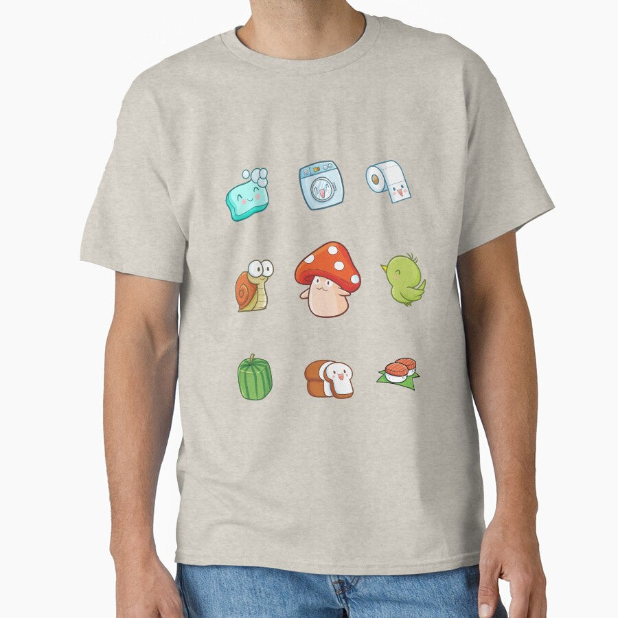 Kawaii mushroom, snail, bird, bread, sushi, watermelon, soap, laundry and toilet paper by MagicStrawberry... (Image 1)