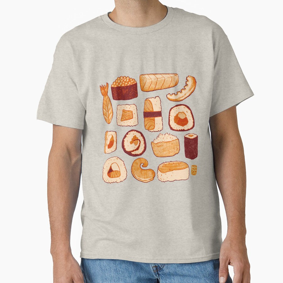 Classic and fun Sushi layout design by Picklejuiceshop T-Shirts, Hoodie, Sweatshirt | BlankRebels.com (Image 1)
