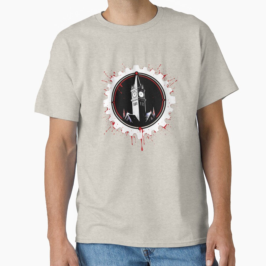 BOTC - A Blood splattered clocktower - Bloody Pale Gear by creative-cub T-Shirts, Hoodie, Sweatshirt (Image 1)
