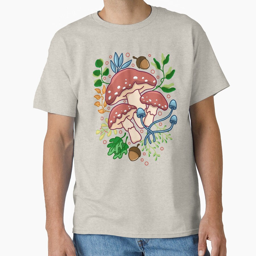 Mushroom and Floral by Kimprut T-Shirts, Hoodie, Sweatshirt | BlankRebels.com (Image 1)