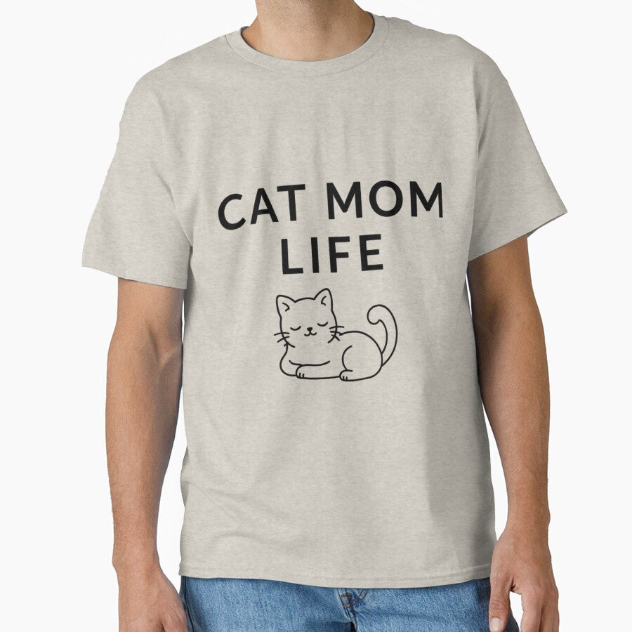 Cat Mom Life Minimal Typography – Cute Cat Lover Lifestyle Shirt by mibrand Hoodie, Sweatshirt | BlankRebels.com (Image 1)