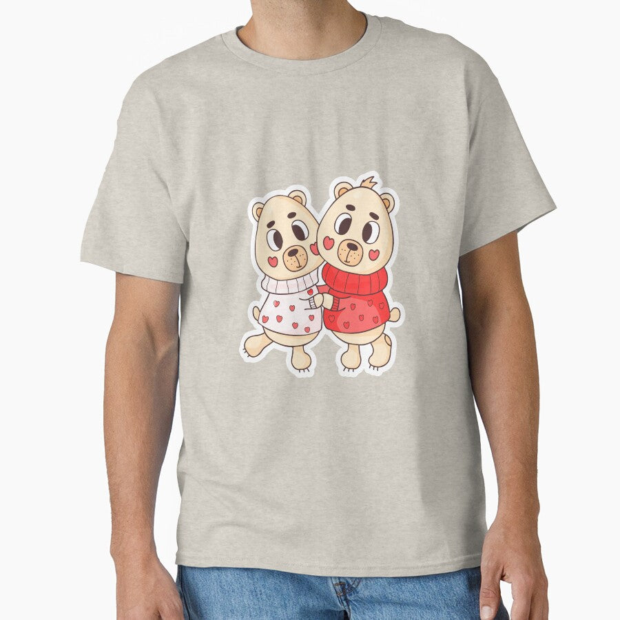 A Cute Couple's Embrace - A Symbol of Love and Togetherness by majnate T-Shirts, Hoodie, Sweatshirt (Image 1)