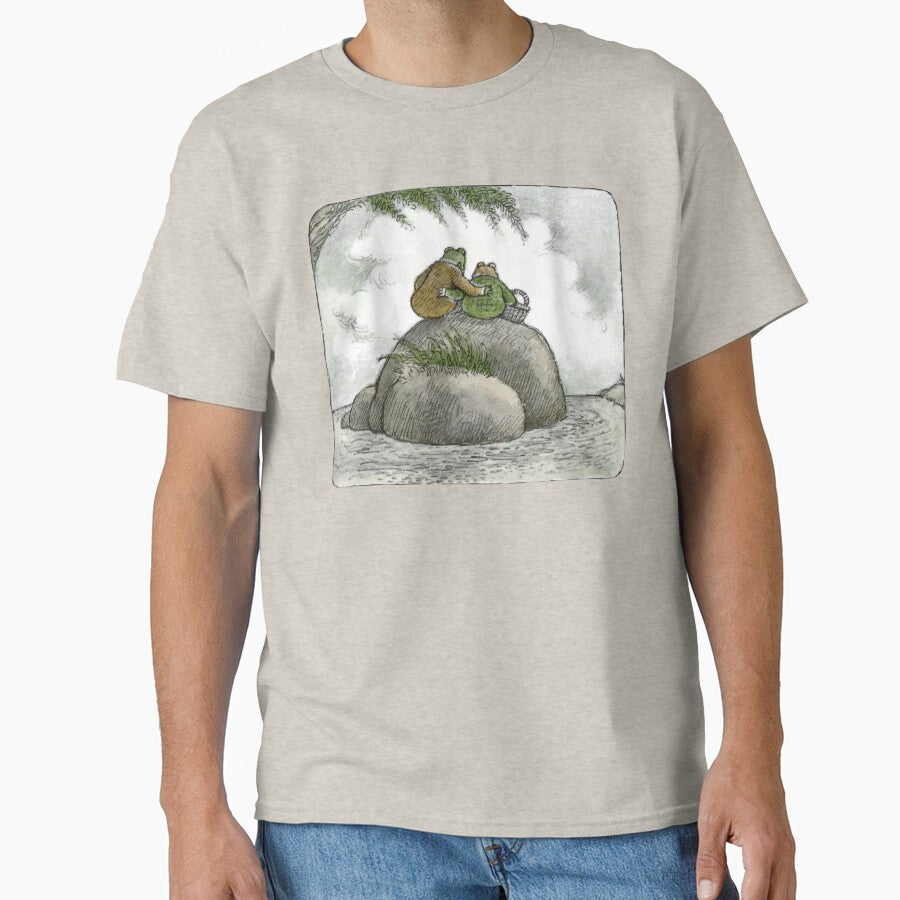 Frog And Toad Sitting On A Rock by PoeTatoes