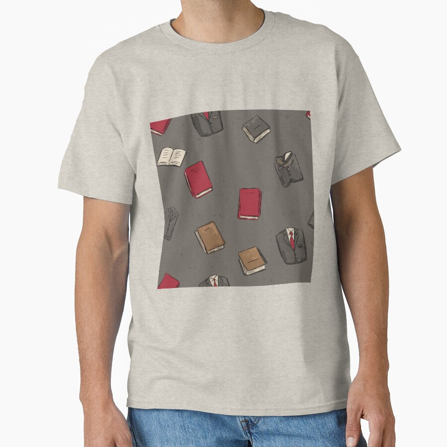 Intellectual Dark Academia Pattern by bapupa T-Shirts, Hoodie, Sweatshirt | BlankRebels.com (Image 1)
