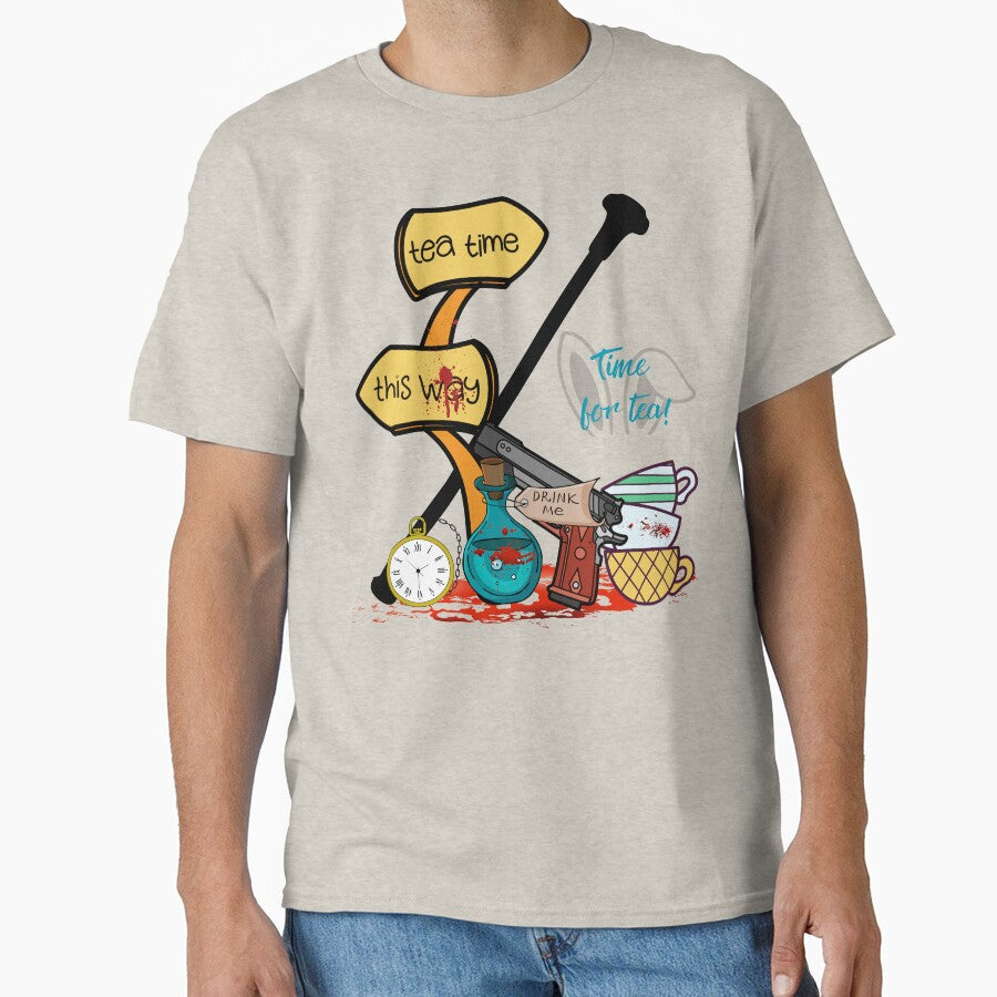 Time for Tea - Wonderland | TopsNTangles by chelseahill712 T-Shirts, Hoodie, Sweatshirt | BlankRebels.com (Image 1)