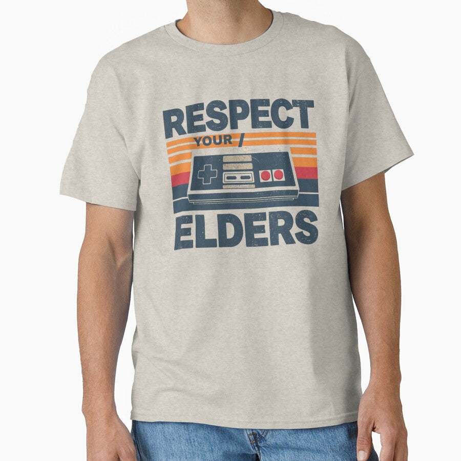 Respect your elders Gaming Control Retro by zingbing T-Shirts, Hoodie, Sweatshirt | BlankRebels.com (Image 1)
