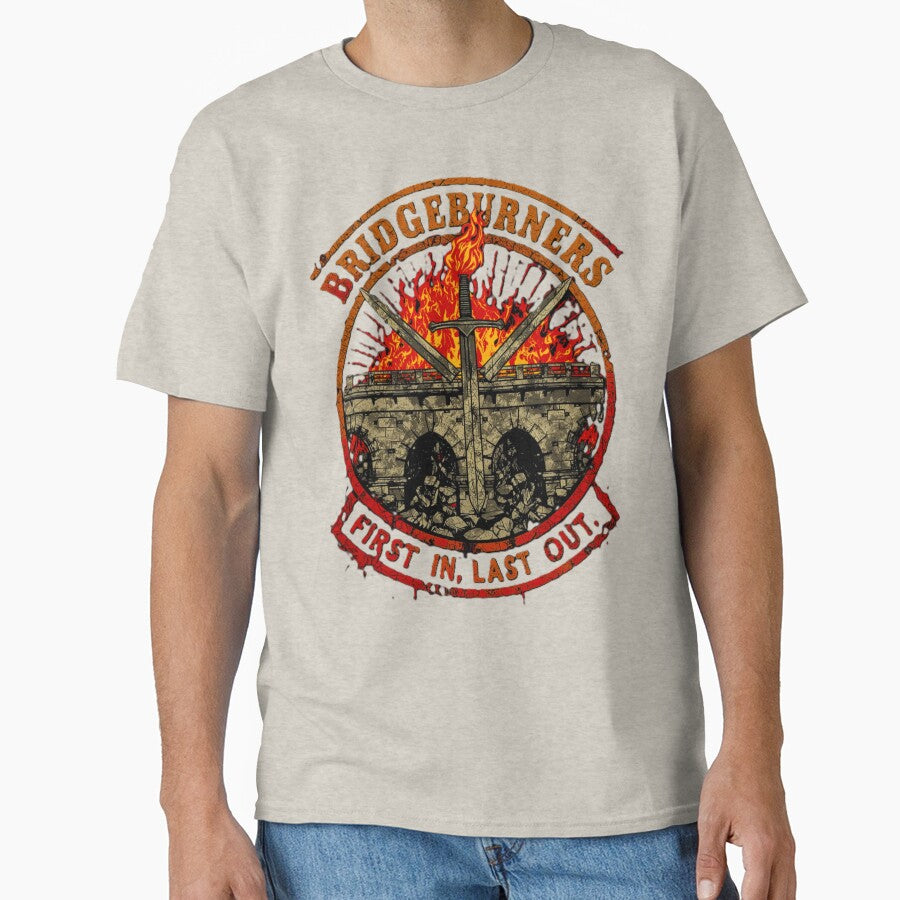Bridgeburners Emblem – Malazan 1st Company Military Crest v5 by Tshirts1980 T-Shirts, Hoodie, Sweatshirt (Image 1)