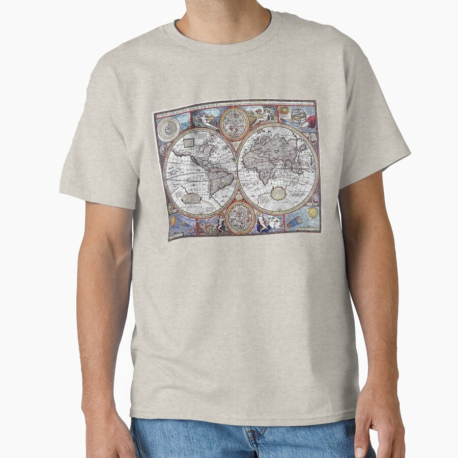 An Old Map of the World by Gothicrelics T-Shirts, Hoodie, Sweatshirt | BlankRebels.com (Image 1)