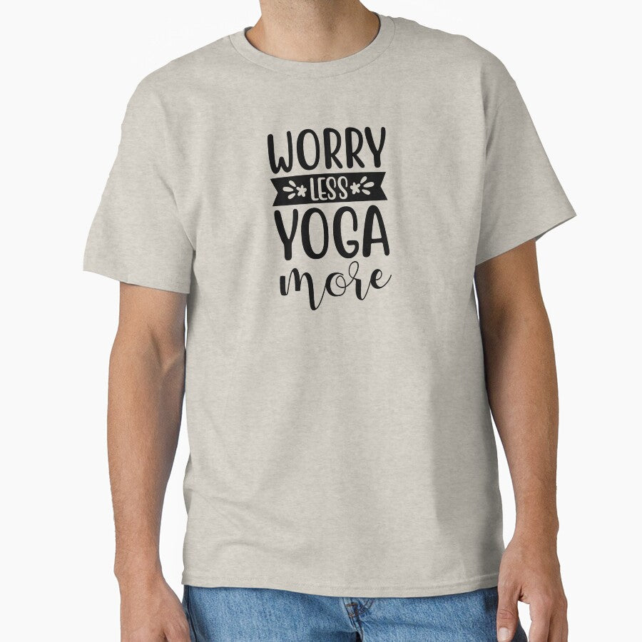 Yoga Quote Worry Less Yoga More Motivational Saying by SoccaTamam