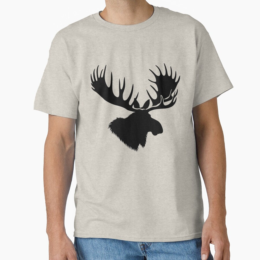 Moose Silhoutte| Wild Animals | Silhoutte Animals by SnuggleSafari T-Shirts, Hoodie, Sweatshirt | BlankRebels.com (Image 1)