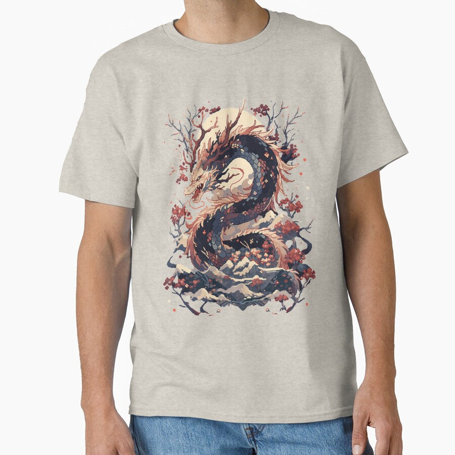 Art Vintage Dragon by Topmaxdesign T-Shirts, Hoodie, Sweatshirt | BlankRebels.com (Image 1)
