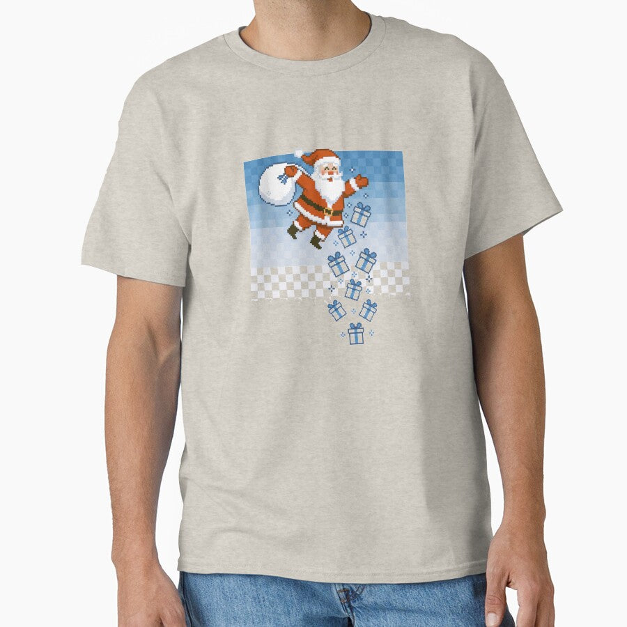 Santa Delivering Presents Christmas T-Shirt, Tee, Hoodie, Sweatshirt, Long Sleeve, Short Sleeve, Long Sleeve,... (Image 1)