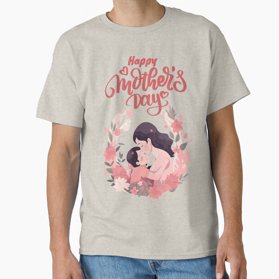 cute Funny Happy Mothers Day Cute Floral for Women Mom Grandma by shop43 T-Shirts, Hoodie, Sweatshirt (Image 1)