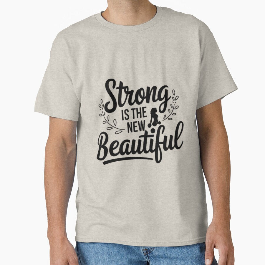 Gym Lady - Strong is the new beautiful by 123ks T-Shirts, Hoodie, Sweatshirt | BlankRebels.com (Image 1)