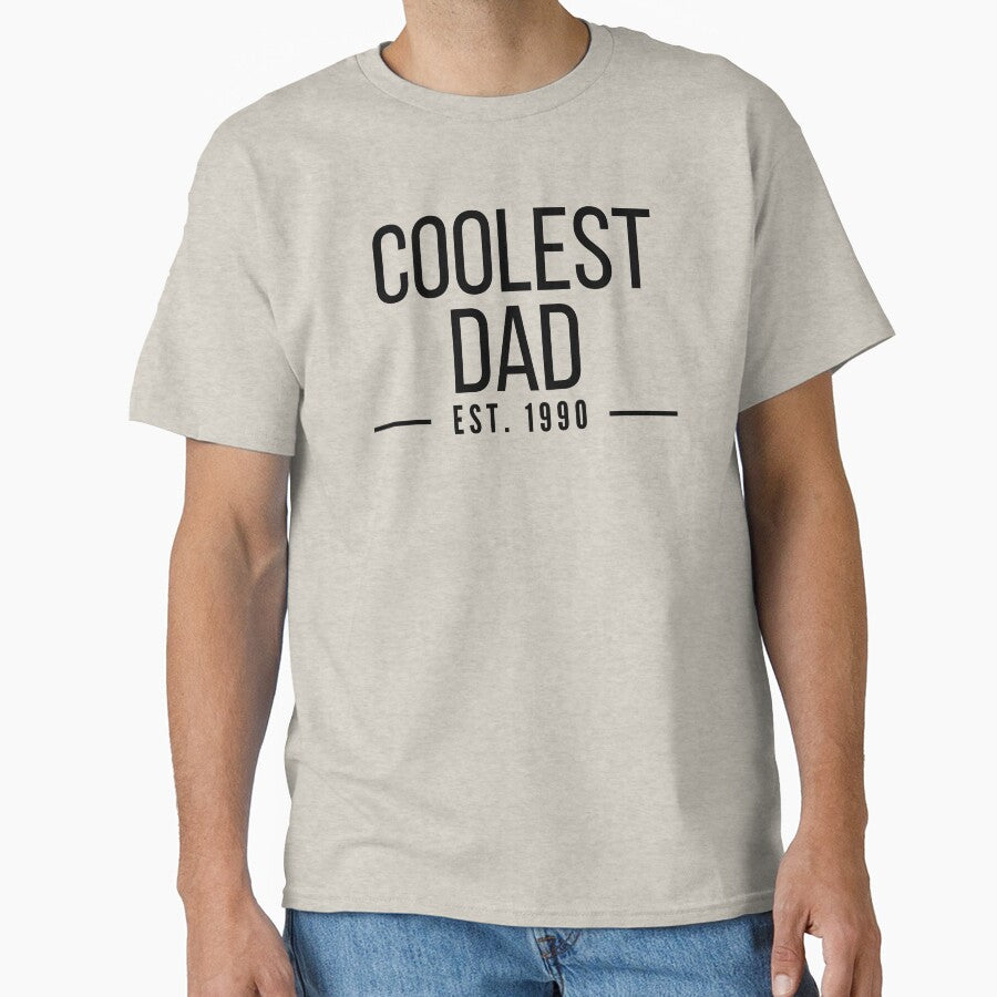 Coolest Dad Establised 1990 by stelsanc T-Shirts, Hoodie, Sweatshirt | BlankRebels.com (Image 1)