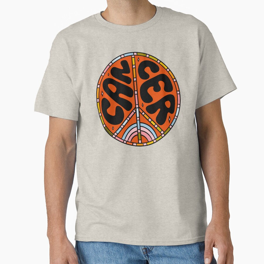 Cancer Peace Sign by doodlebymeg T-Shirts, Hoodie, Sweatshirt | BlankRebels.com (Image 1)