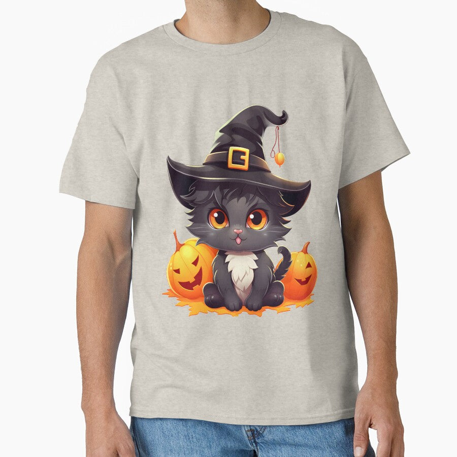 Captivating Halloween Kitten - Wickedly Cute & Versatile! by Moo7shop T-Shirts, Hoodie, Sweatshirt (Image 1)