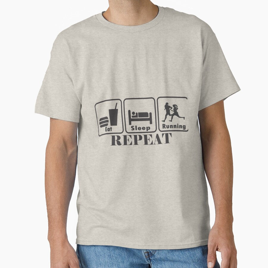 EAT SLEEP RUNNING REPEA| Perfect Gift by sherricam T-Shirts, Hoodie, Sweatshirt | BlankRebels.com (Image 1)