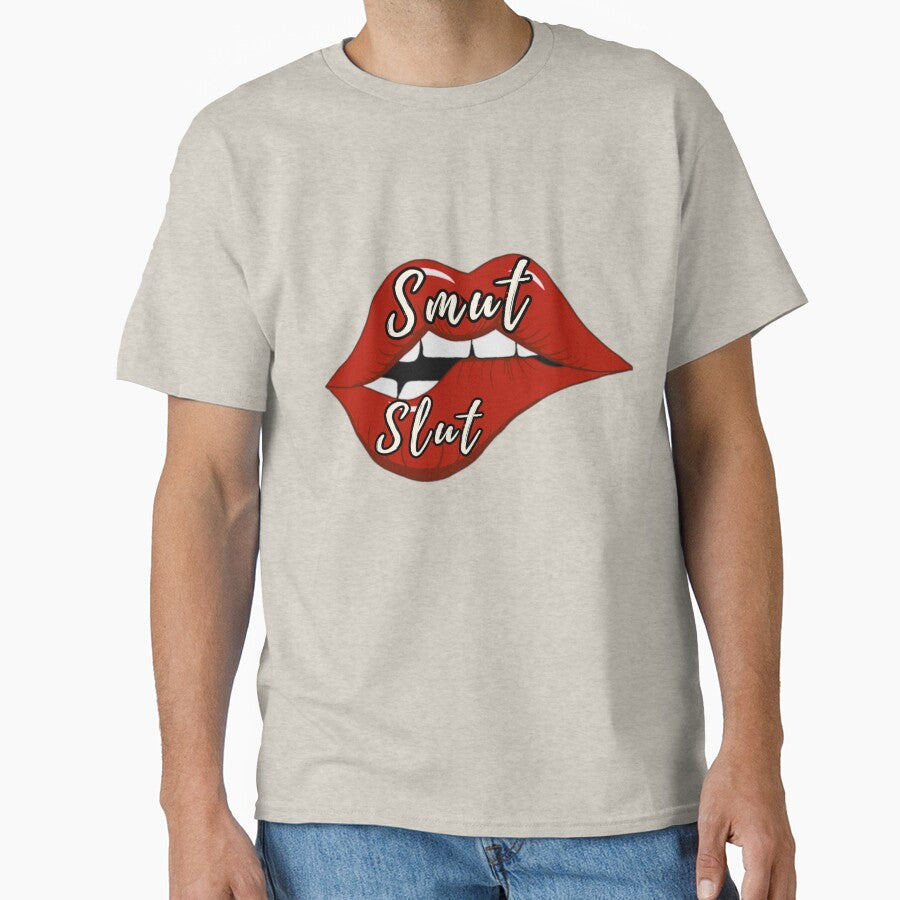 Smut Slut – Bold Red Lips Design for Spicy Book Lovers by Petal & Flame T-Shirts, Hoodie, Sweatshirt (Image 1)