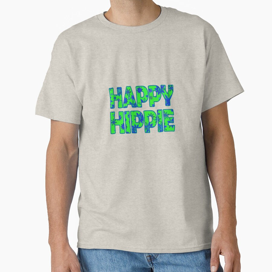 Happy Hippie Words Flower Power Free Spirit Hippie Vibes 3 of 4 by Beachy T-Shirts, Hoodie, Sweatshirt (Image 1)