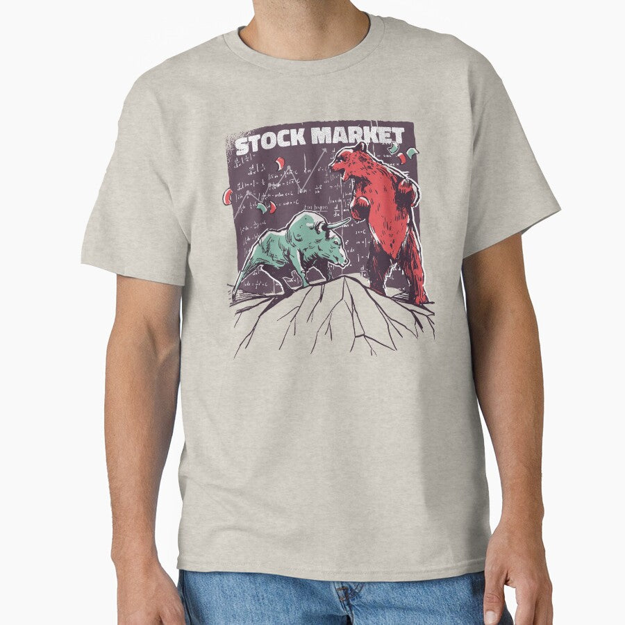 Stock Market Bear Vs. Bull by MnEmzStudio T-Shirts, Hoodie, Sweatshirt | BlankRebels.com (Image 1)