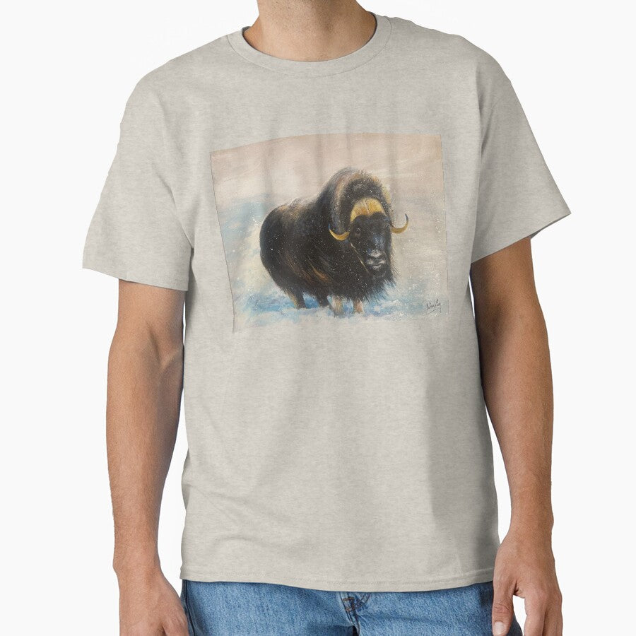 Musk Ox on the Tundra by Artdesrapides T-Shirts, Hoodie, Sweatshirt | BlankRebels.com (Image 1)