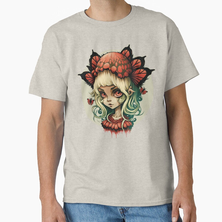 Goblincore Y2k Grunge Aesthetic Anime Kawaii Butterfly Girl by Bunkis1st T-Shirts, Hoodie, Sweatshirt (Image 1)