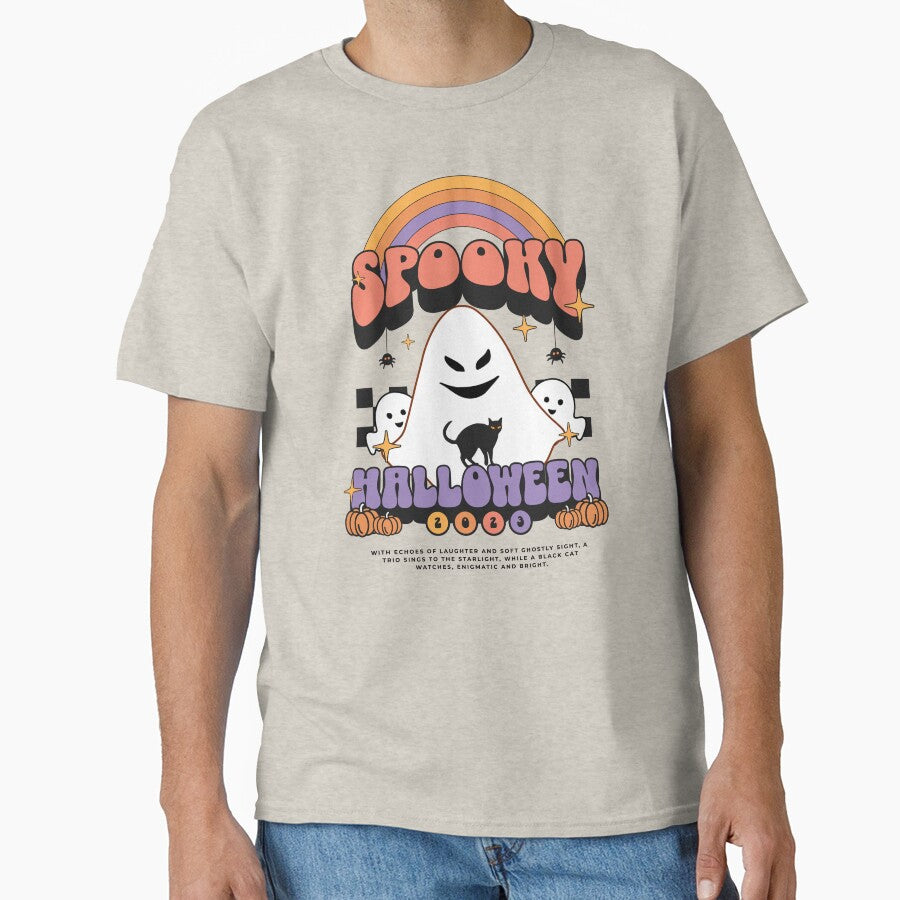 Ghosts & Cat - Spooky Halloween 2023 by Zandalus T-Shirts, Hoodie, Sweatshirt | BlankRebels.com (Image 1)
