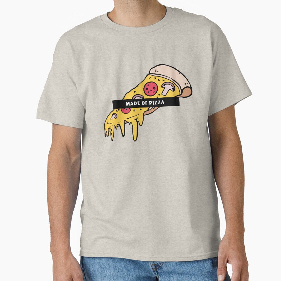 Made Of Pizza by OnlyCoolTees T-Shirts, Hoodie, Sweatshirt | BlankRebels.com (Image 1)
