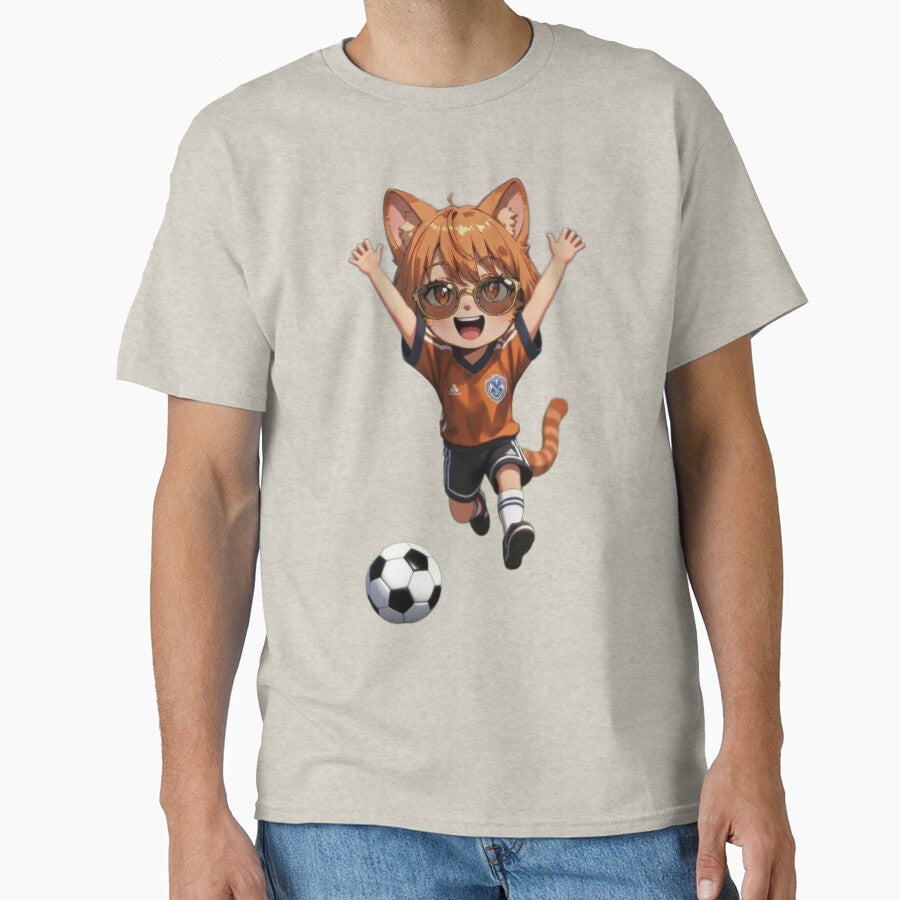 Cute Chibi Fox Soccer Player Celebrating by BLUESKY11a