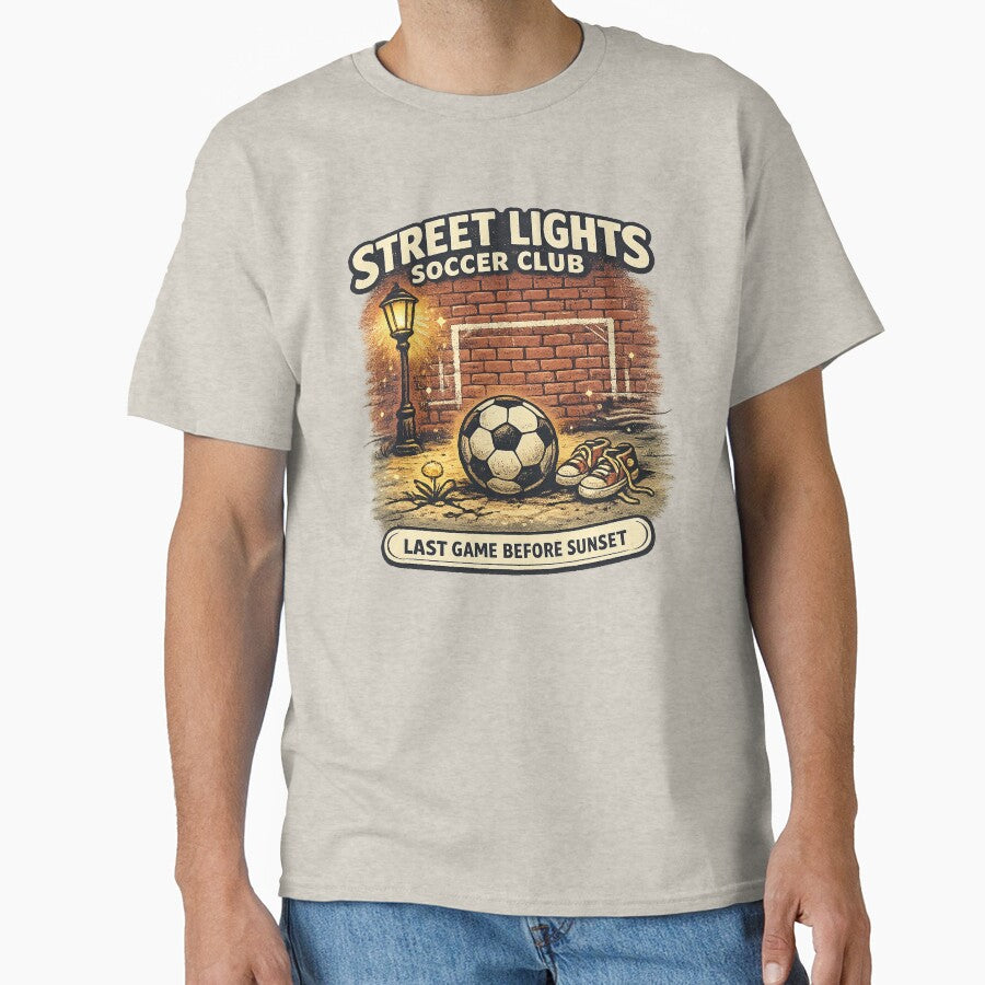 Street Lights Soccer Club Last Game Before Sunset by Concrete Coffee Studio