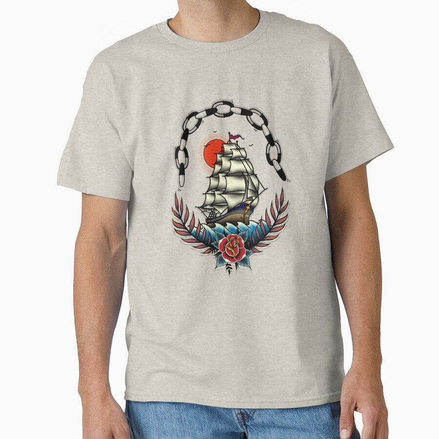 Old school ship by SoulArtLove T-Shirts, Hoodie, Sweatshirt | BlankRebels.com (Image 1)