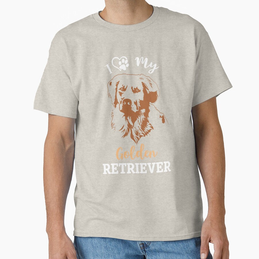 Golden Retriever Gift For Her Golden Retriever Mom For Golden Retriever I Love Golden Retriever by eviesfashion... (Image 1)