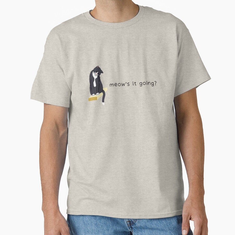 Meow's it Going? by FLUFFandBEYOND T-Shirts, Hoodie, Sweatshirt | BlankRebels.com (Image 1)