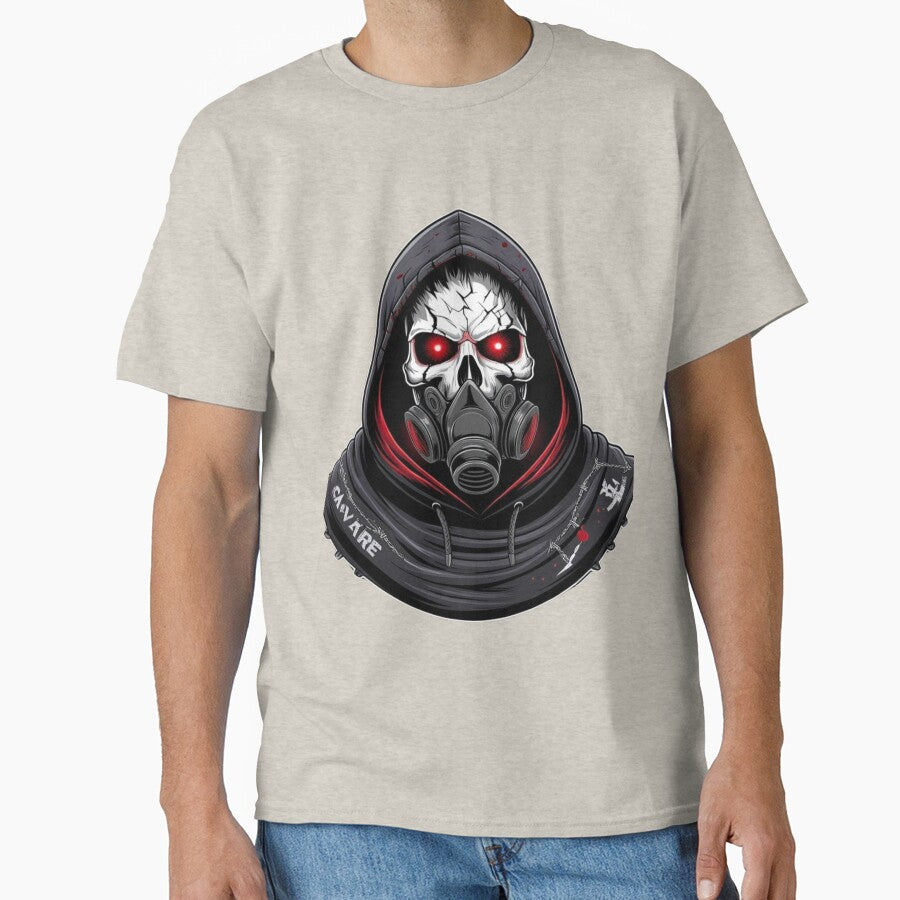 Urban Dark Skull Hoodie Art – Between Fear and Faith T-Shirt by Glitchloom Sweatshirt | BlankRebels.com (Image 1)
