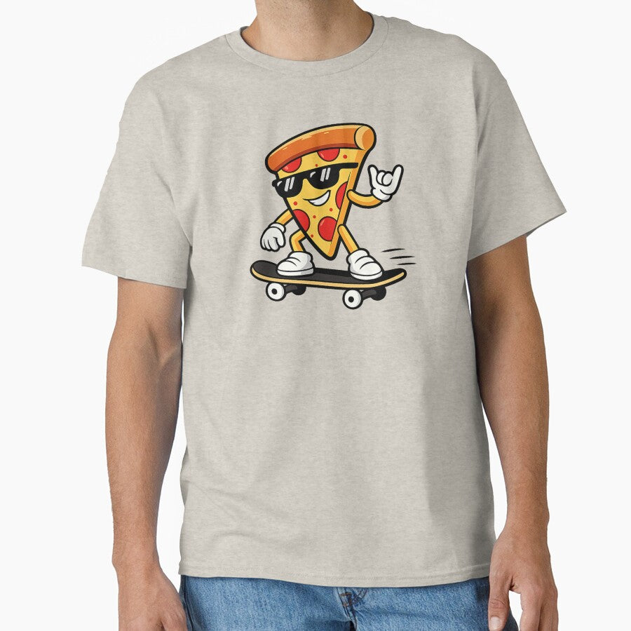 Cool Skate Pizza – Funny Food Character with Attitude by Droosam T-Shirts, Hoodie, Sweatshirt | BlankRebels.com (Image 1)