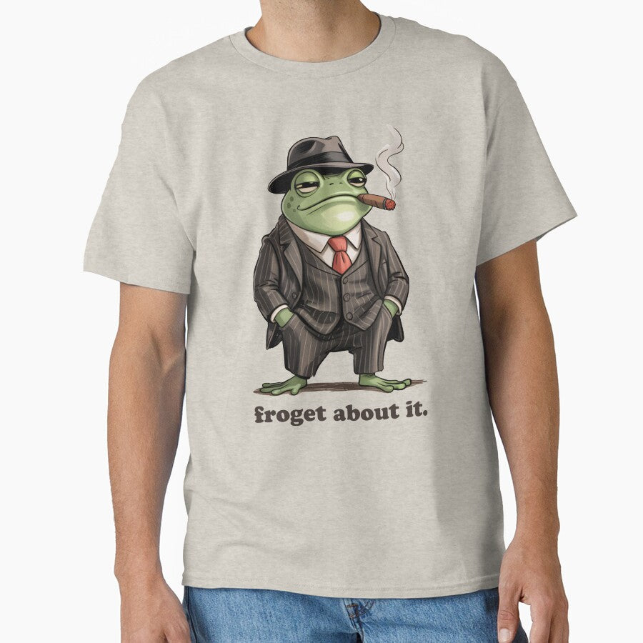 Funny Gangster Frog Meme - Frog Smoking Cigar by Eh Plus Designs T-Shirts, Hoodie, Sweatshirt | BlankRebels.com (Image 1)