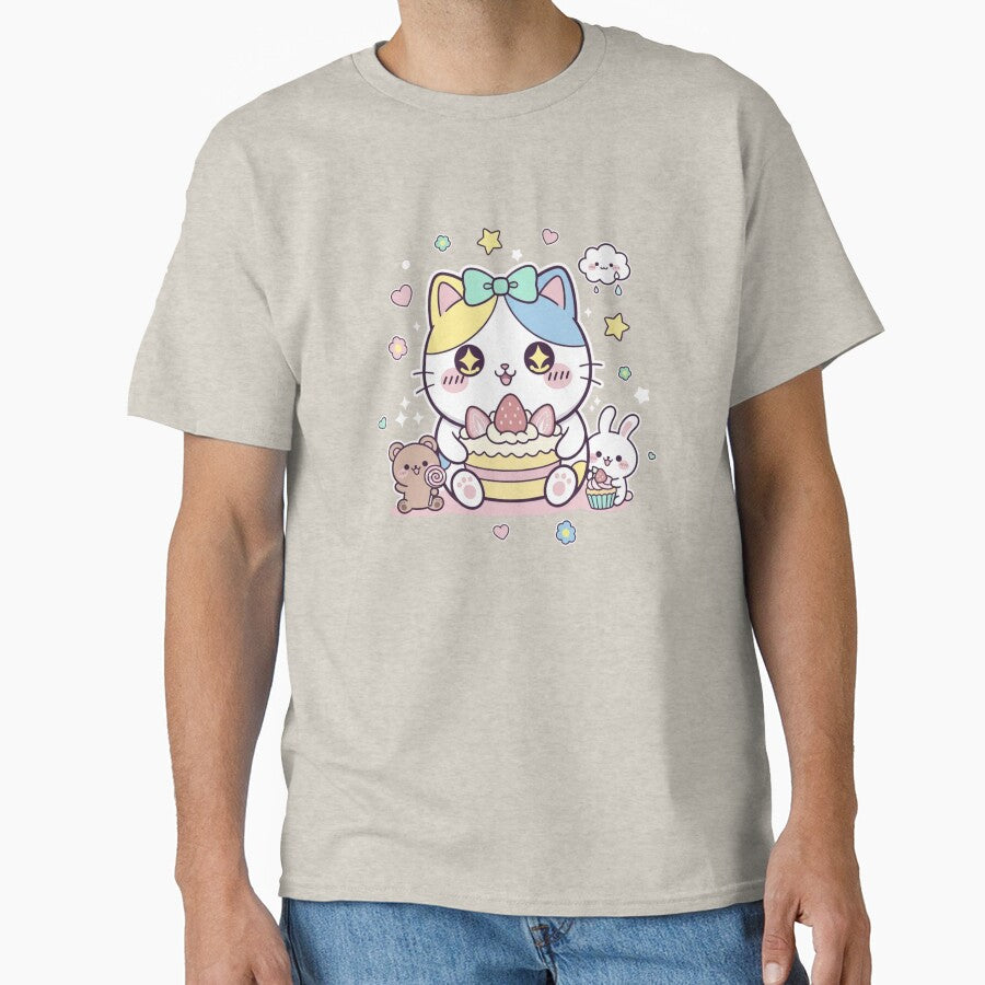 kawaii cute illustration classic tshirt and sticker by anandsiva2703 Hoodie, Sweatshirt | BlankRebels.com (Image 1)