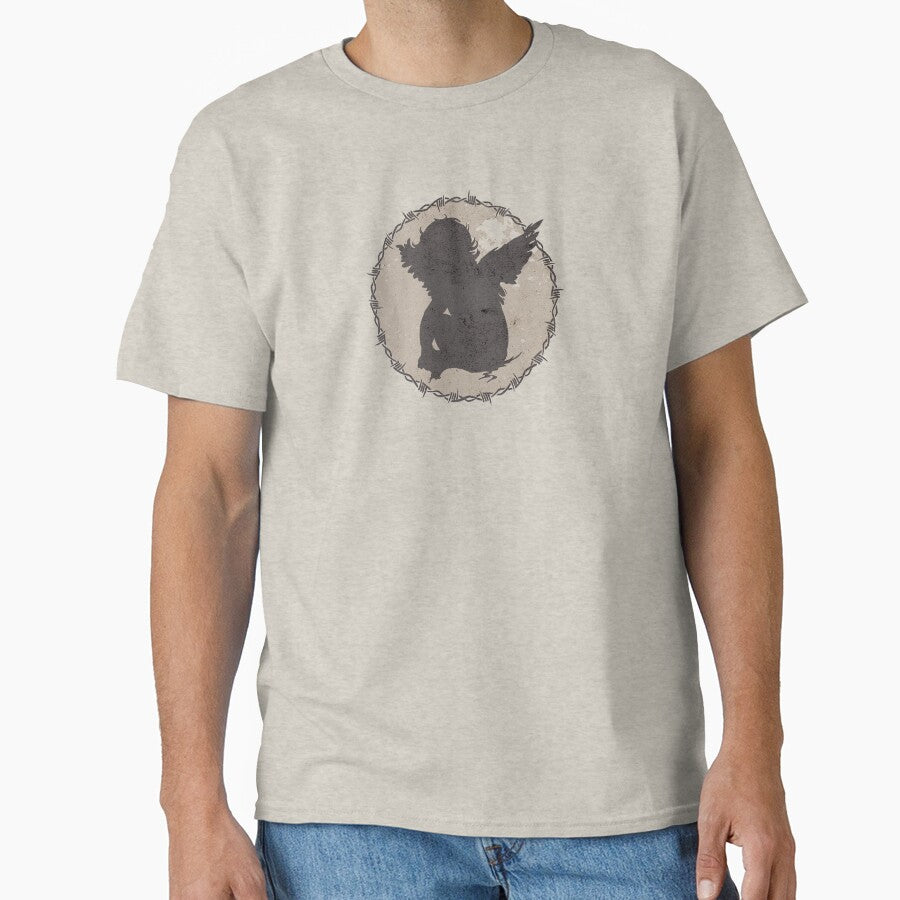 Cherub shadow with barbed wire by yourvanitybrand T-Shirts, Hoodie, Sweatshirt | BlankRebels.com (Image 1)