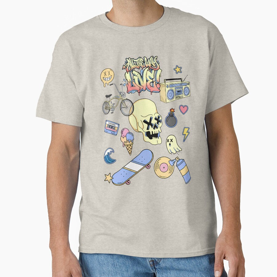 All the way Live! Retro by ZN Design T-Shirts, Hoodie, Sweatshirt | BlankRebels.com (Image 1)