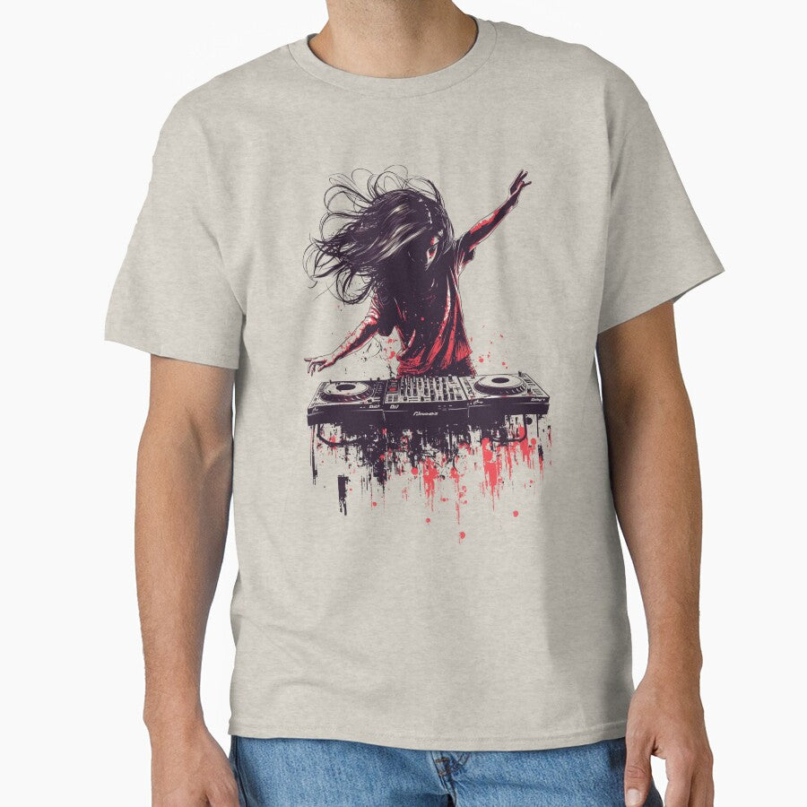 DJ Girl Dancing by Sketch-Shack T-Shirts, Hoodie, Sweatshirt | BlankRebels.com (Image 1)