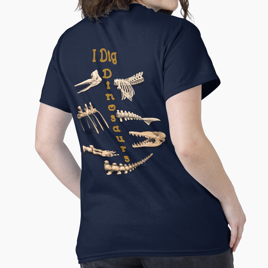 Funny I Dig Dinosaurs Skeletons & Fossils Museum Research T-Rex by TopTeeShop T-Shirts, Hoodie, Sweatshirt (Image 2)