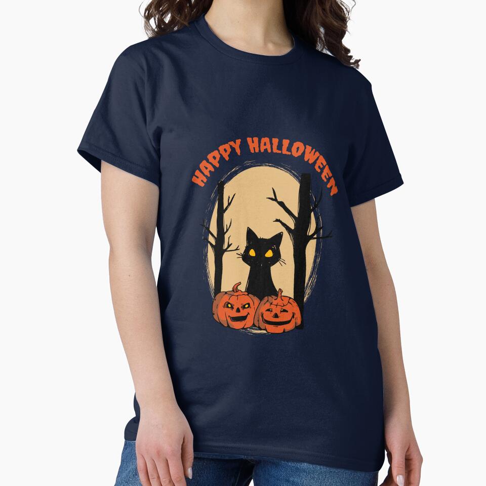 Halloween town, black cat by benaouichShop T-Shirts, Hoodie, Sweatshirt | BlankRebels.com (Image 2)