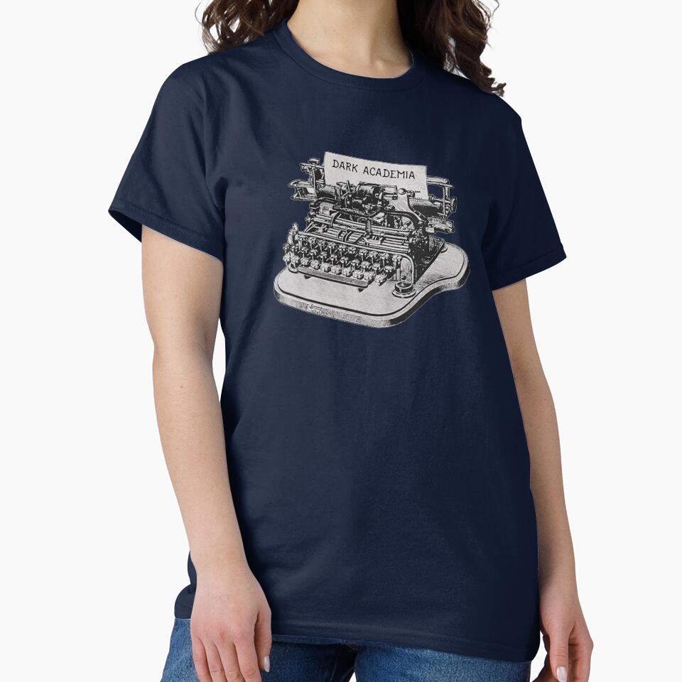 Dark Academia Vintage Typewriter by iliketeas T-Shirts, Hoodie, Sweatshirt | BlankRebels.com (Image 2)