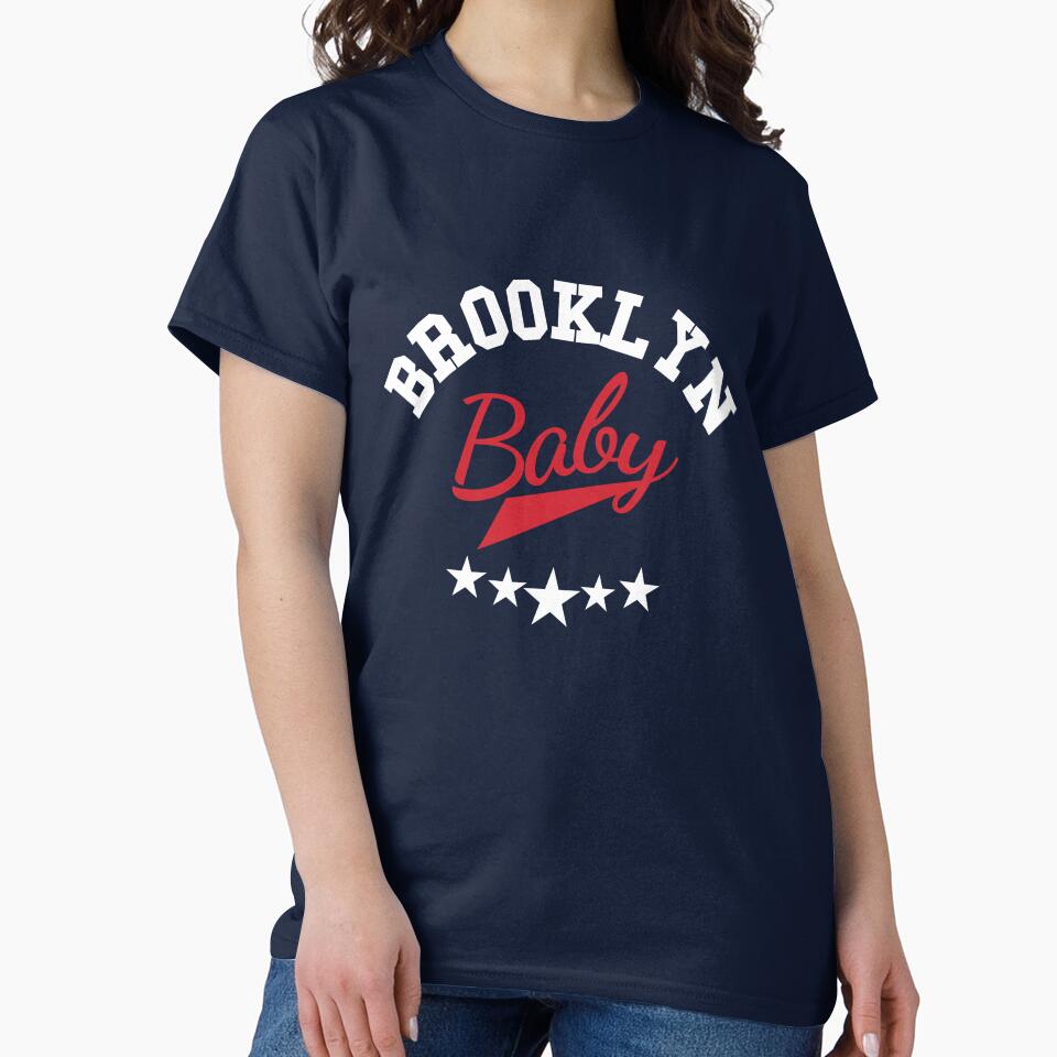 Brooklyn Baby Retro Varsity T-Shirt – Vintage Sports Style by NoraaJanet Hoodie, Sweatshirt | BlankRebels.com (Image 2)