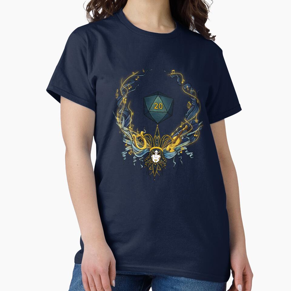 DnD - bard class symbol in blue by Avalon18 T-Shirts, Hoodie, Sweatshirt | BlankRebels.com (Image 2)