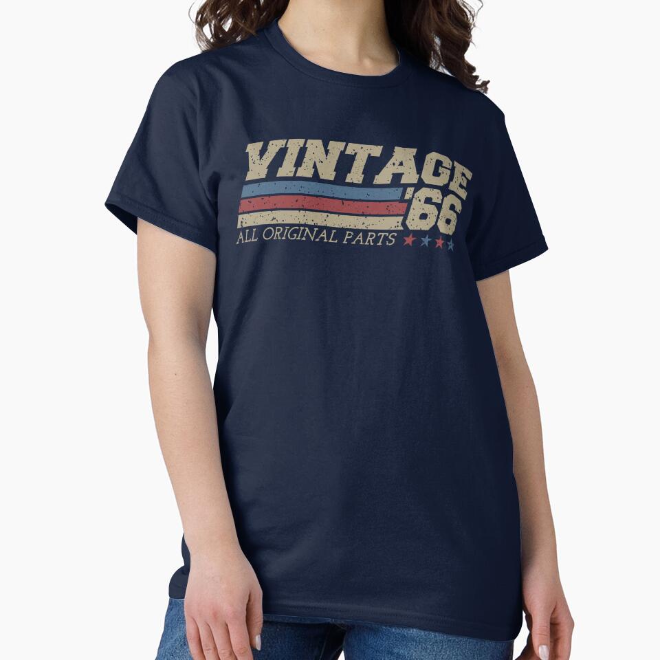 Mens 60th Birthday Established 1966 Retro Vintage Birthday Gift by LessIsLoud T-Shirts, Hoodie, Sweatshirt (Image 2)