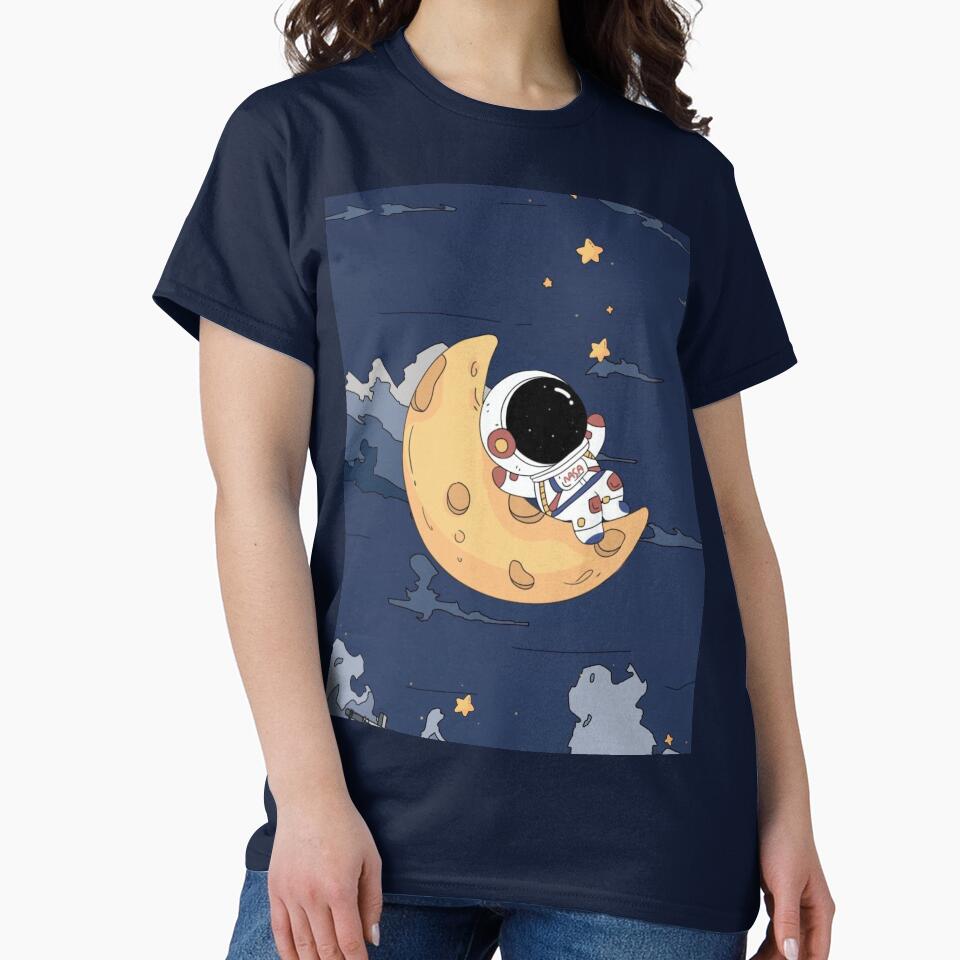 astronaut in moon by JZfashion T-Shirts, Hoodie, Sweatshirt | BlankRebels.com (Image 2)
