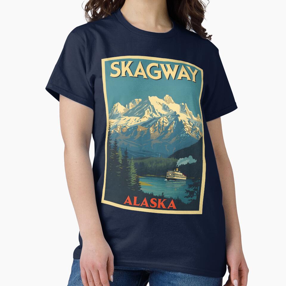 Skagway - Alaska by GoodOldVintage T-Shirts, Hoodie, Sweatshirt | BlankRebels.com (Image 2)